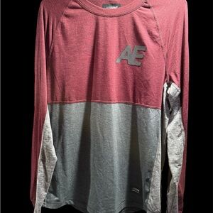 American Eagle Outfitters Charcoal and Heather Gray Shirt